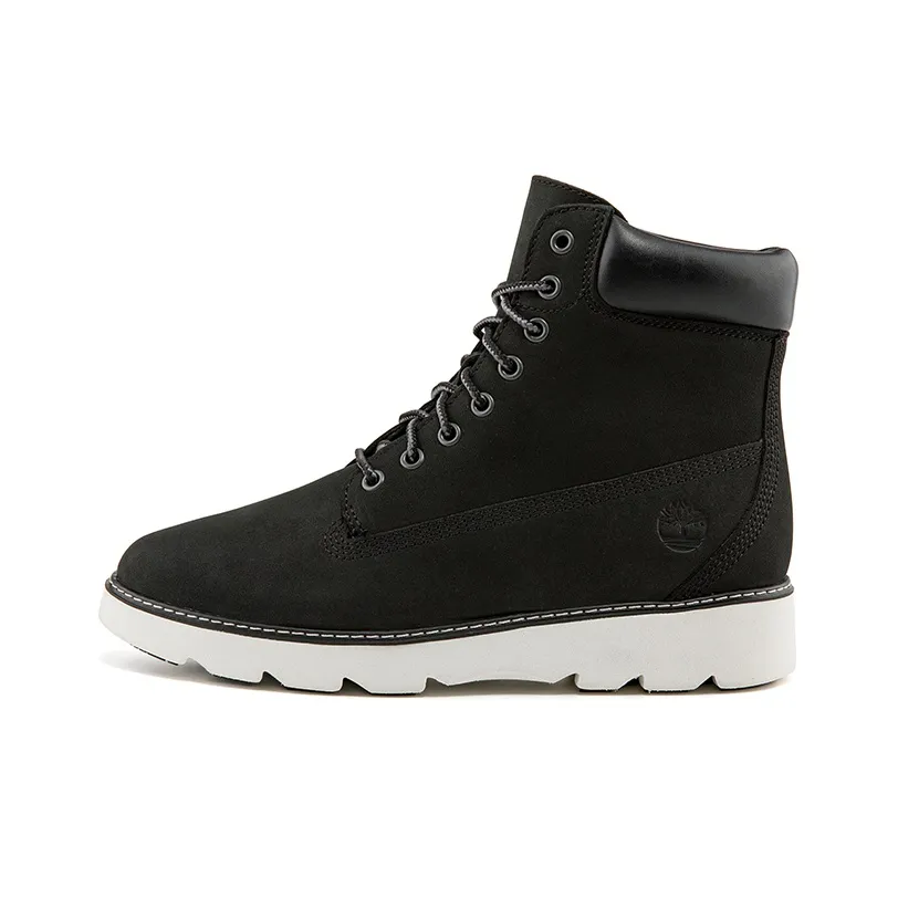 Timberland Keely Field 6 Inch Wide Fit Hiking Boots 'Black Nubuck' Women's