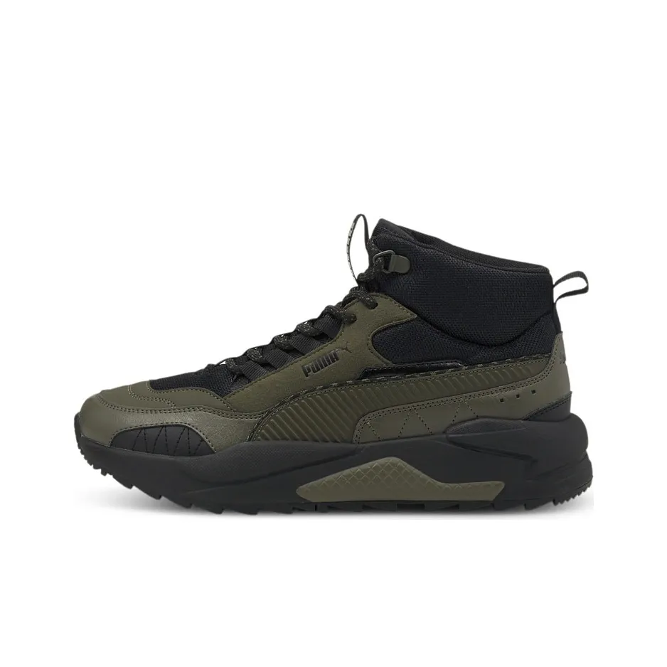 The shoe features a premium leather upper