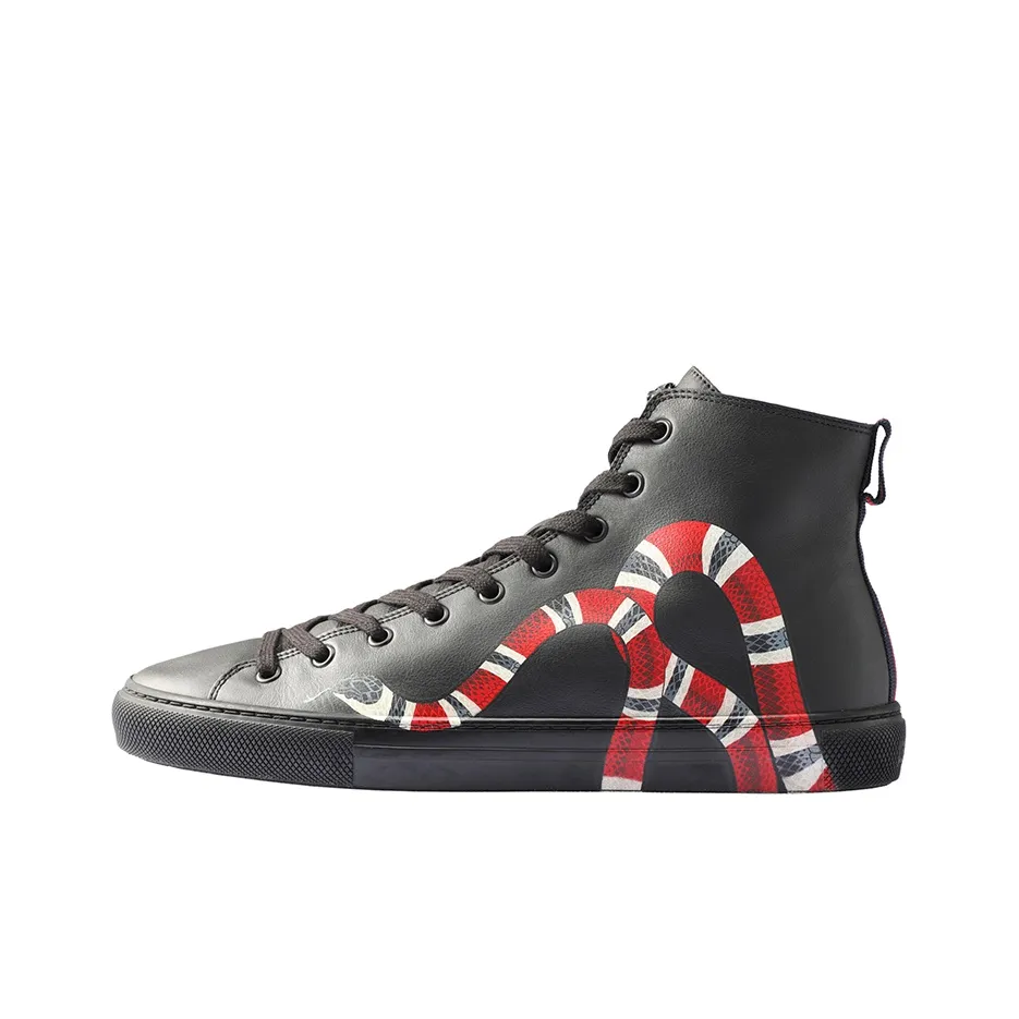 GUCCI Leather High Top 'Snake'