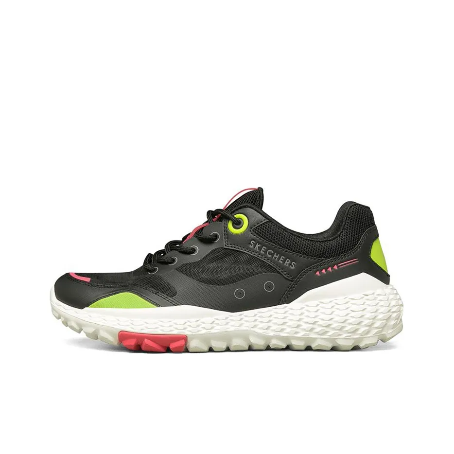 Skechers Monster Low Top Беговые кроссовки Женские Черный Желтый