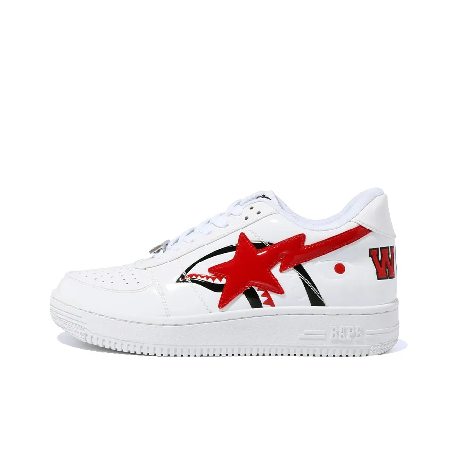 BAPE A BATHING APE Bape Sta Low Shark White