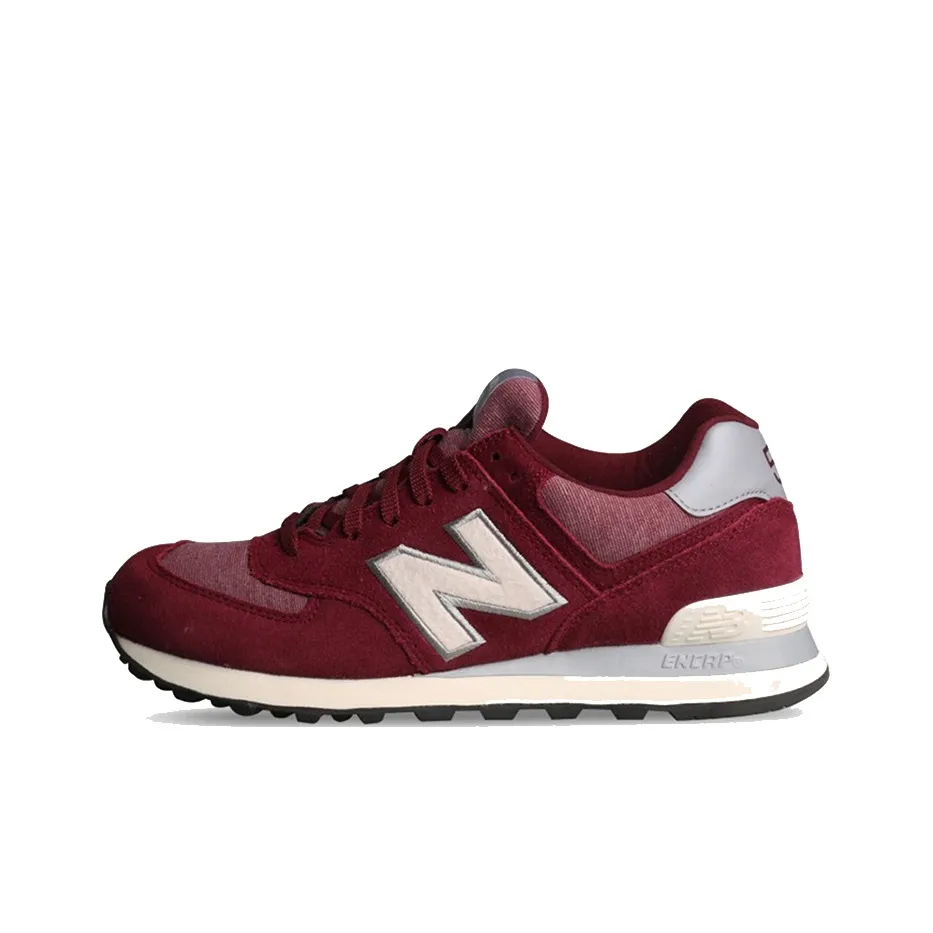New Balance NB 574 Pennant Pack Low Top Беговые кроссовки Унисекс Бордовый