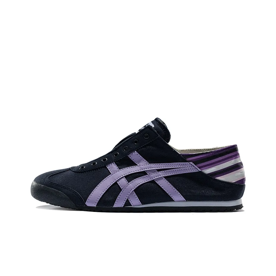 Onitsuka Tiger MEXICO 66 Paraty Abrasion Resistant Low Top Casual Shoes Unisex Blue Black Purple