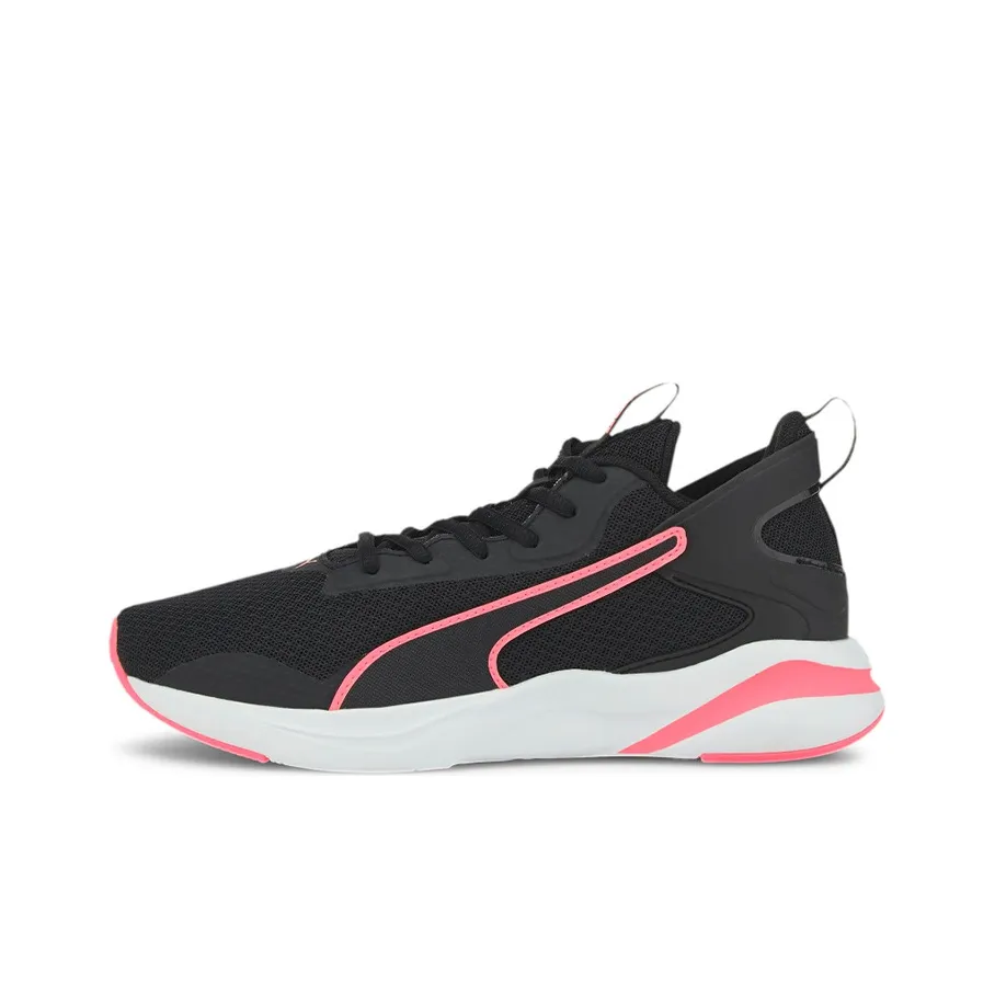 PUMA Softride Slip-Resistant Abrasion-Resistant Lightweight Low-Top Running Shoes Women's Black PUMA Softride противоскользящие устойчивые к истиранию легкие низкие кеды для бега женские черные