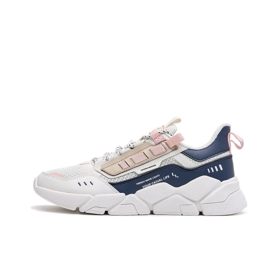 Erke Lead The New Module Series Low Top Running Shoes Women's Ivory White