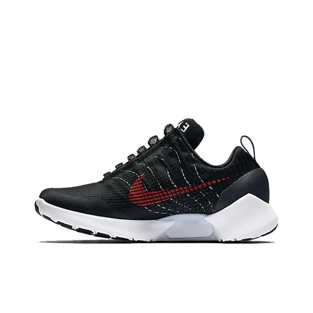 Nike Hyper Adapt Non-slip Lightweight Low-Top Running Shoes Men's Black White Red