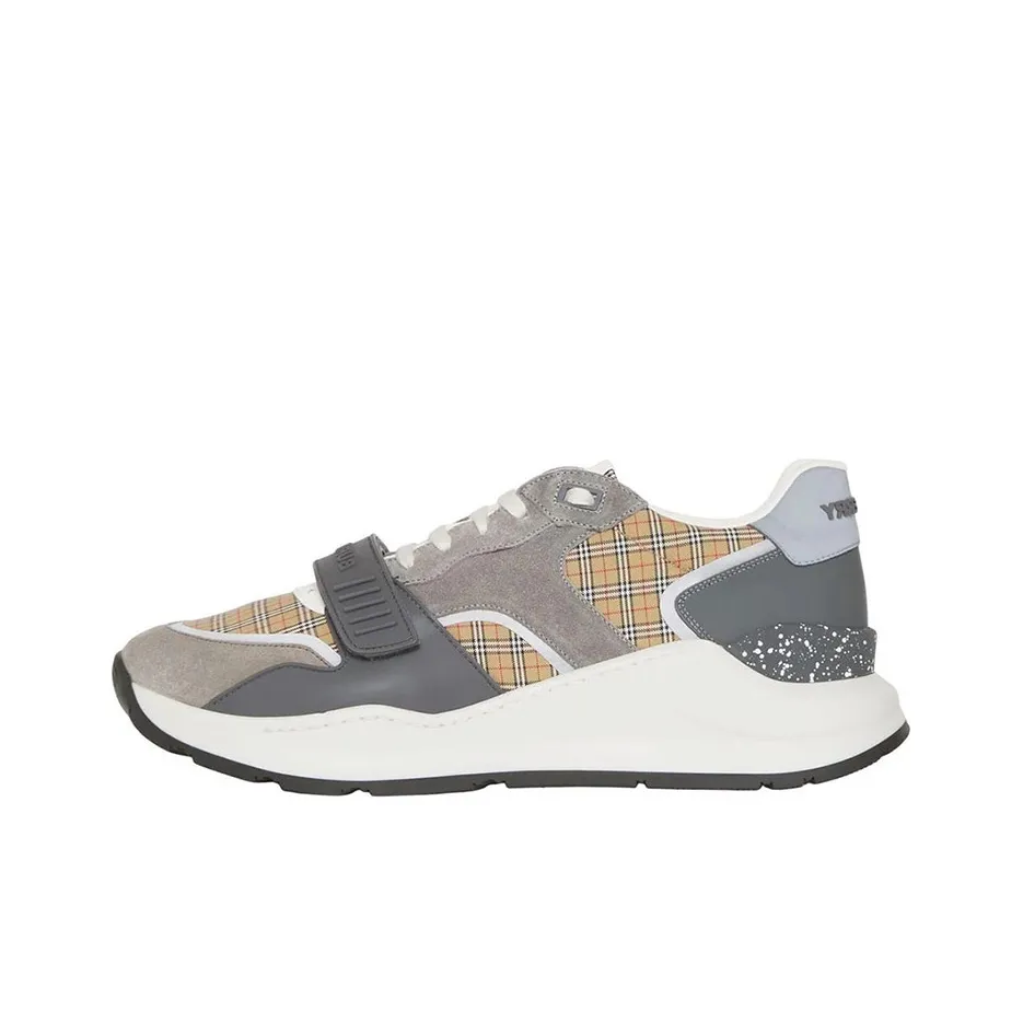 Burberry Low Top Casual Shoes Men's Gray