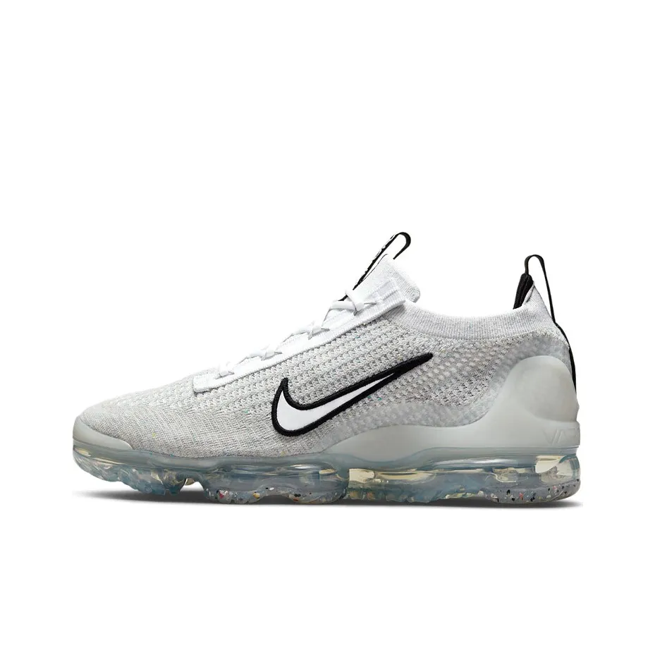 Nike Air VaporMax 2021 Fk White Black Metallic Silver