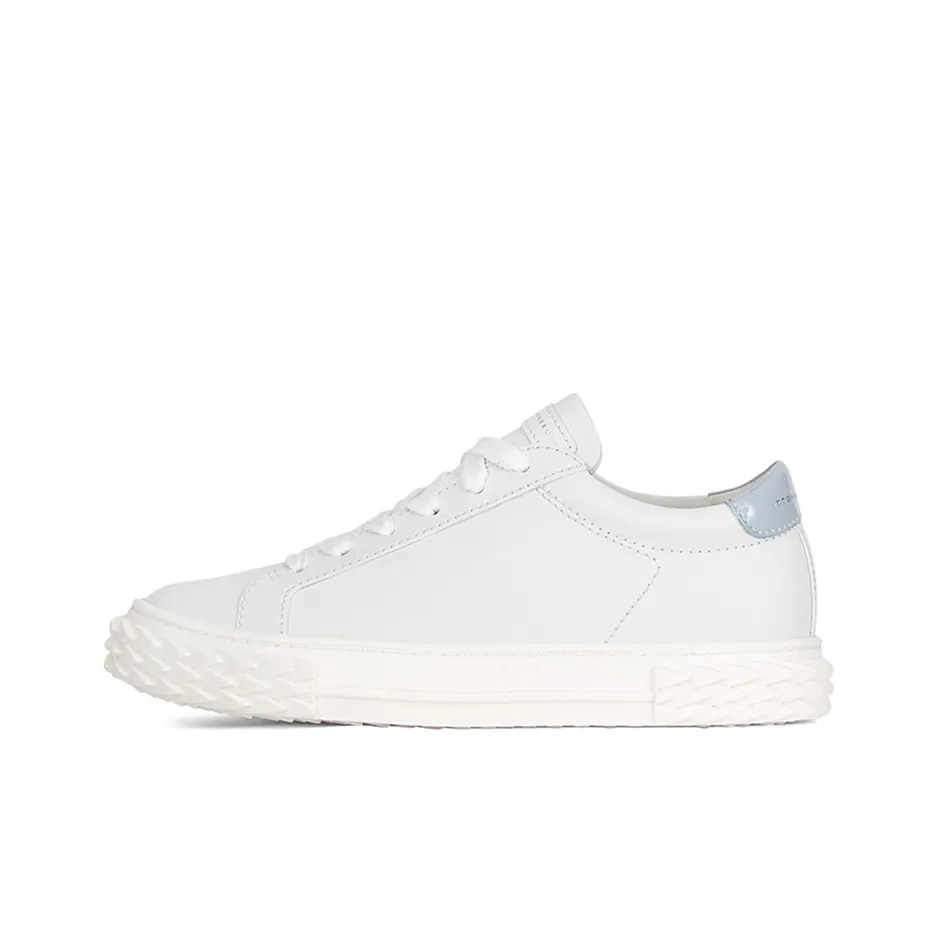 Giuseppe Zanotti/GZ Blabber Low Top Skateboard Shoes Women's White Blue