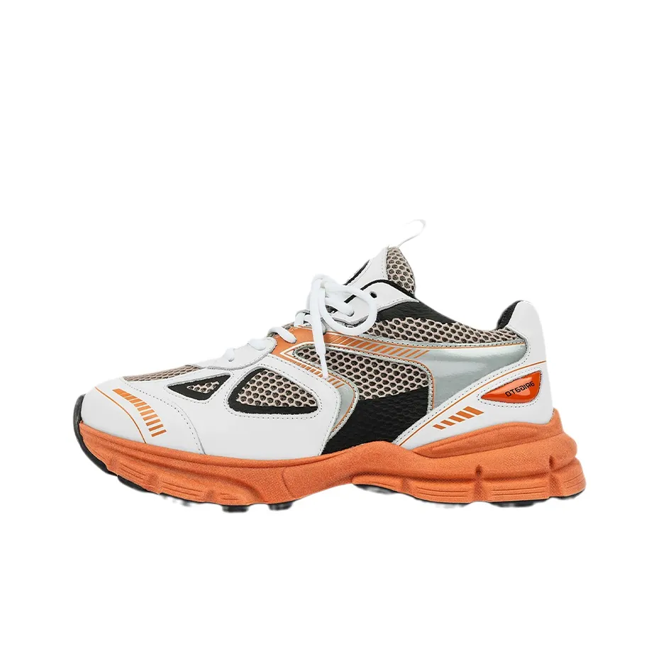 Axel Arigato Marathon Cushioning, Slip Resistant, And Abrasion Resistant Low Top Casual Shoes Men's White Orange