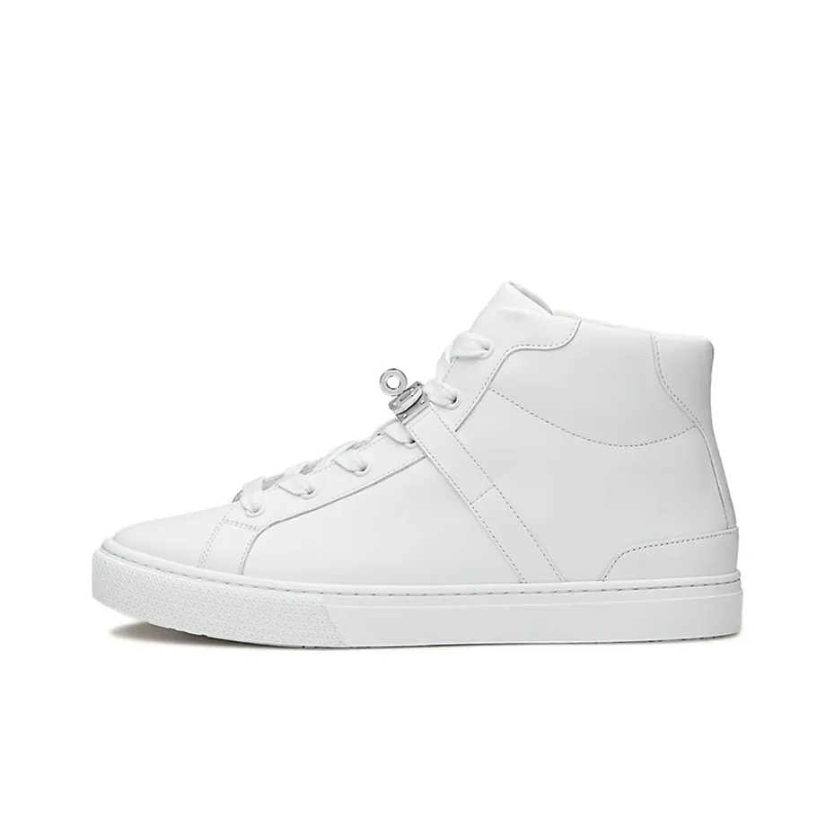 HERMES Daydream Skateboard Shoes Women's White Silver