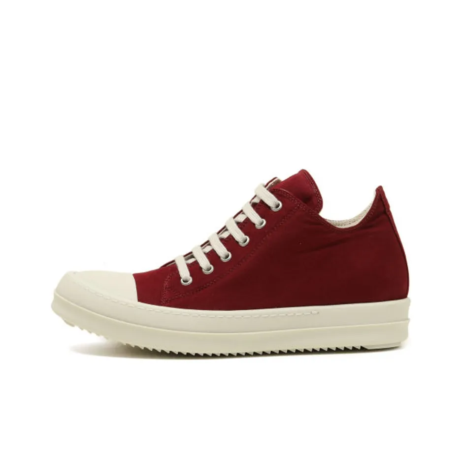 Chelsea Boot With Buckle Low Top Stylish Skateboarding Shoes Women's Red