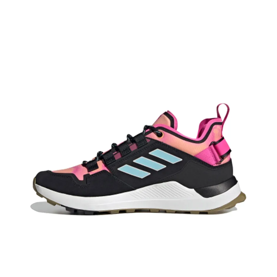 adidas Terrex Hikster Дышащий Низкий Топ Повседневные Беговые Кроссовки Мужские Черные Розовые