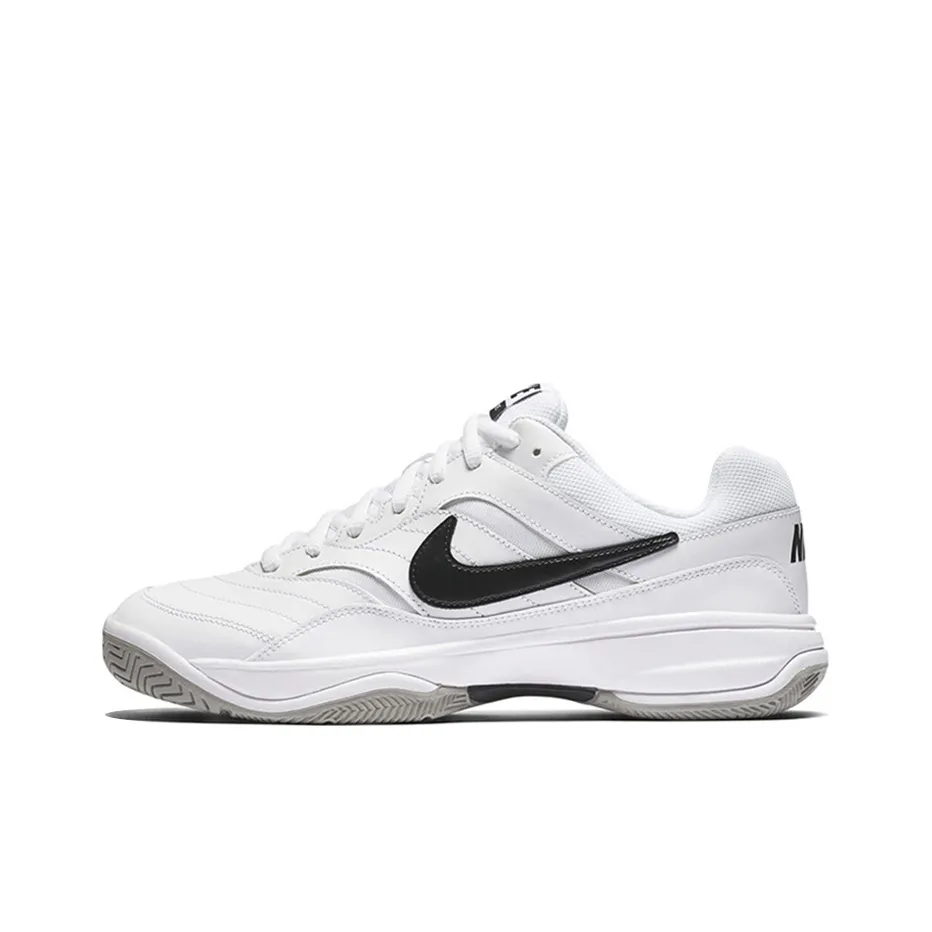 nike Court Lite Shock Absorbers Противоскользящие Устойчивые к истиранию Низкий Топ Кроссовки для тенниса Мужские Белые