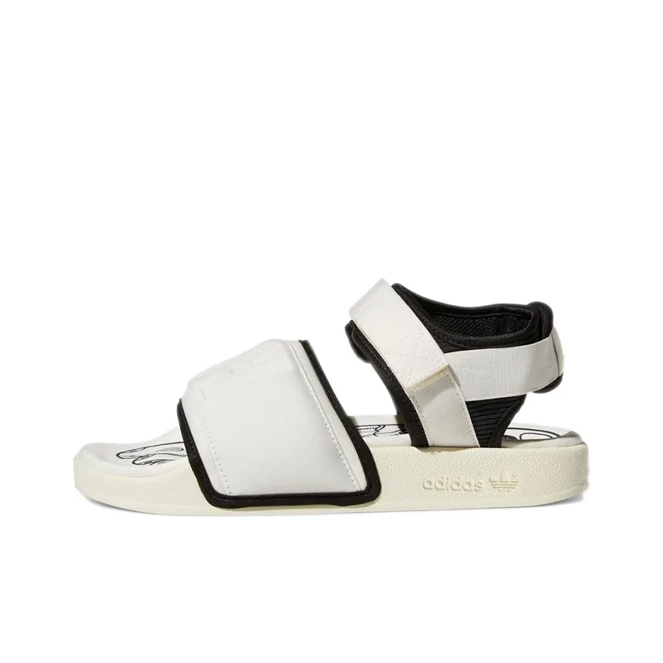 Pharrell Williams x Adidas Originals Adilette 2,0 Сандалии Коллаборация Пляжные Сандалии Унисекс Белый