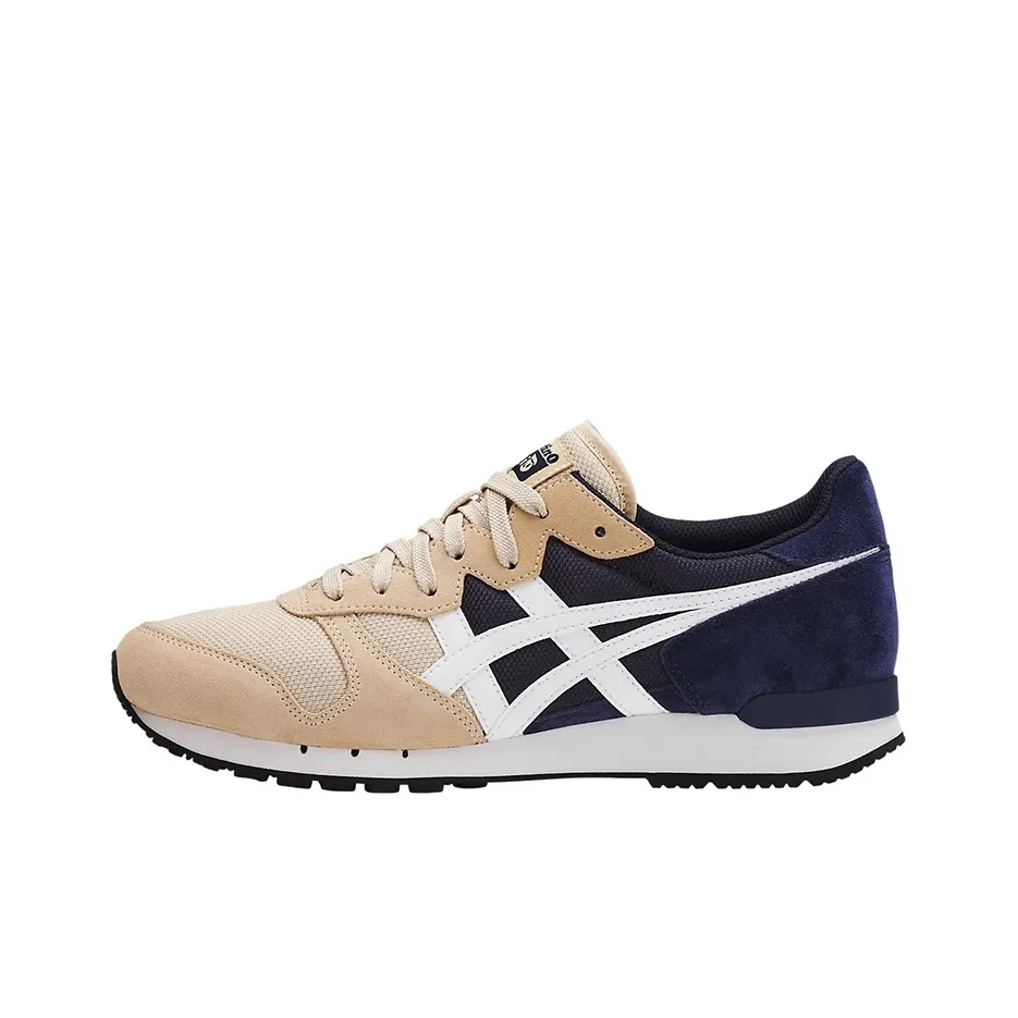 Onitsuka Tiger Alvarado Low Топ Casual Унисекс Хаки Синий Пэчворк