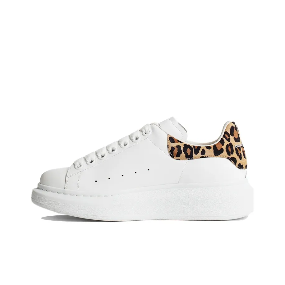 Alexander McQueen Oversized Sneaker 'White Leopard Suede' Women's