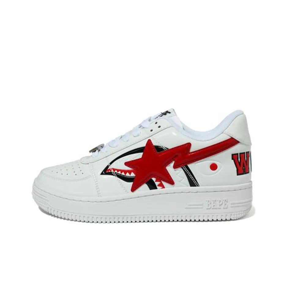 Sneakers have a rich history on the marketplace Bape Sta Low Stylish Skateboarding Shoes Men's White