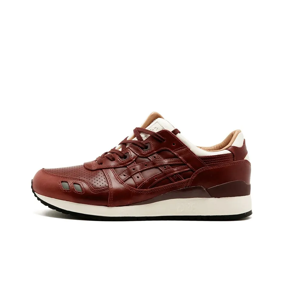 Asics Gel-Lyte III Packer Shoes X J. Crew Oxblood Leather