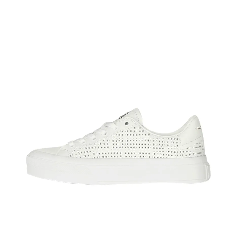 Givenchy City In 4G White White Perforated Jacquard Women's