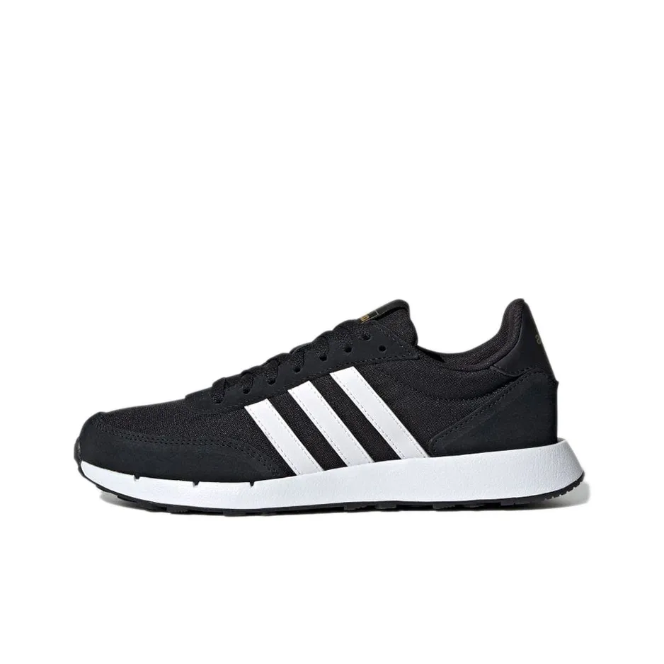 ADIDAS NEO Run 60s 2,0 Дышащий Легкий Амортизация Низкий Топ Беговые Кроссовки Женские Черный Белый