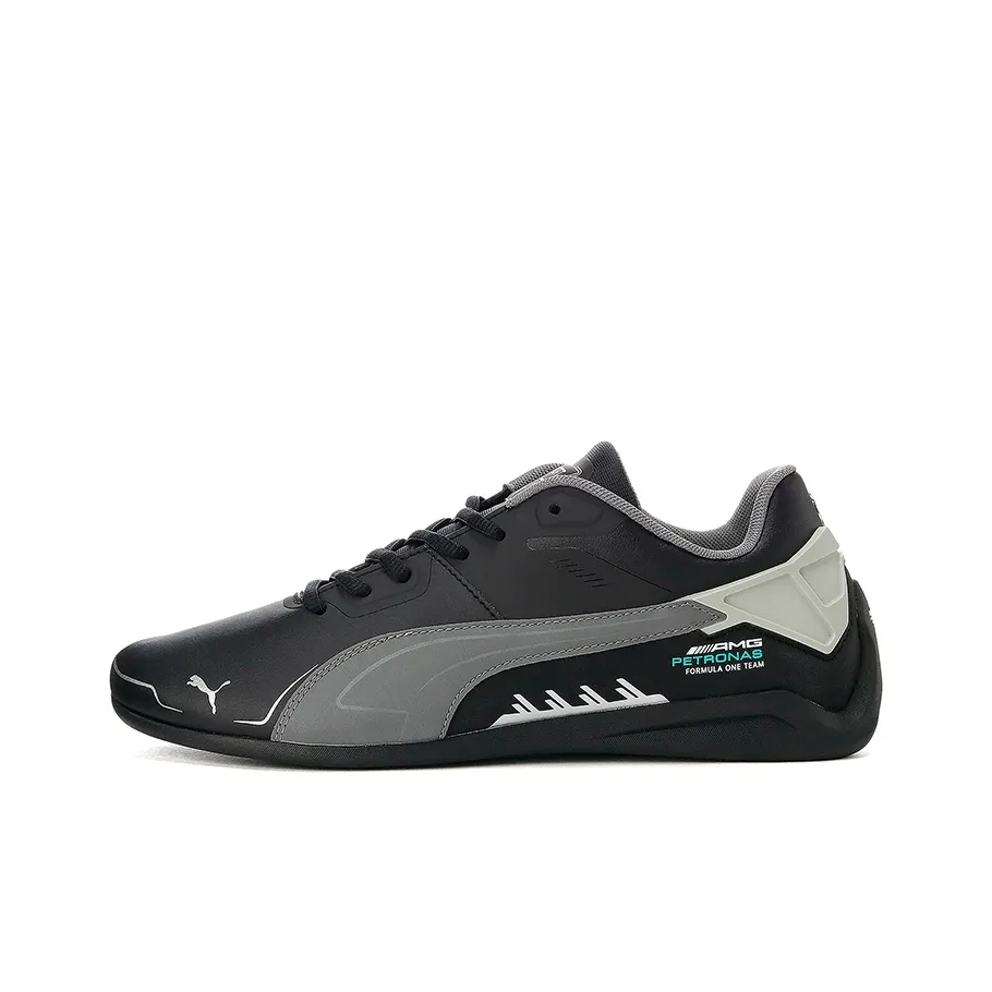 PUMA Drift Cat Anti Slip And Wear Resistant Lightweight Low Top Running Shoes Men's Black Gray Color