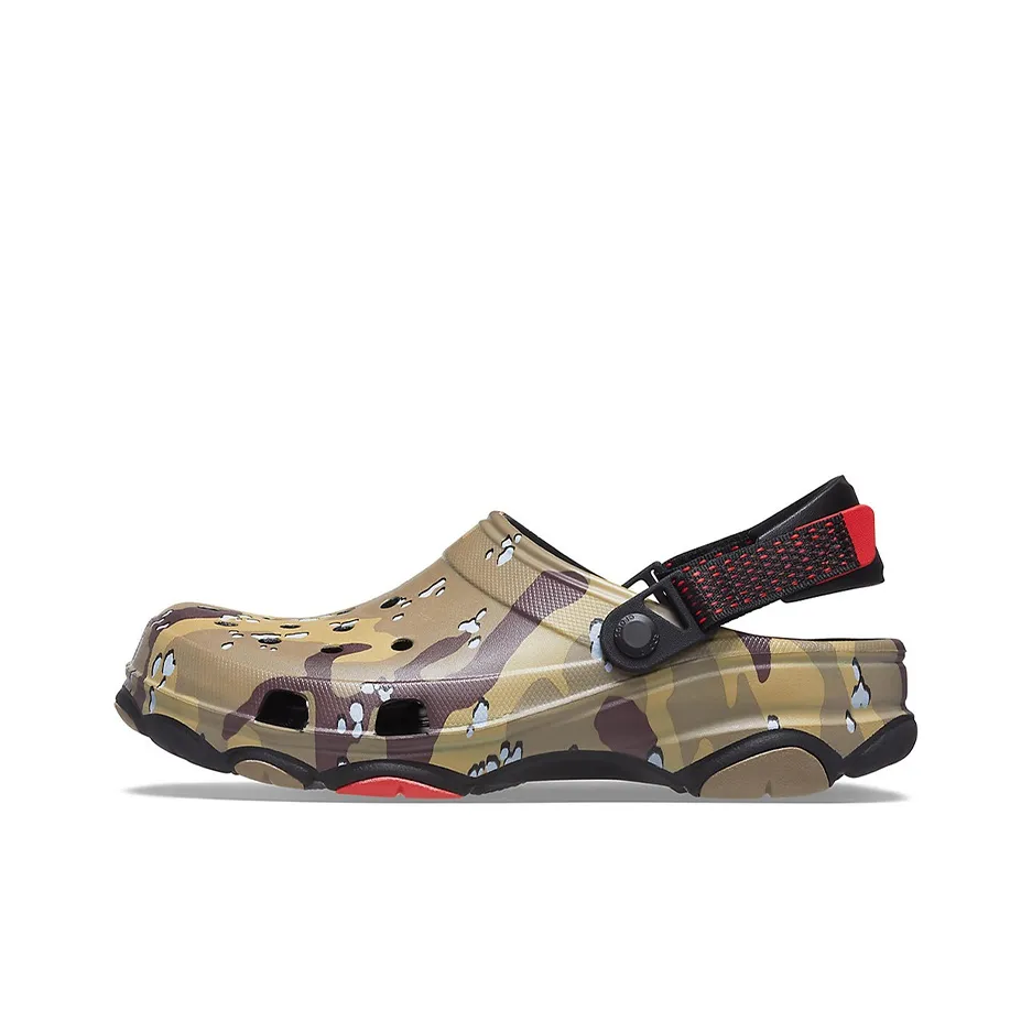 Crocs Classic Clog Desert Camouflage Beach Unisex Black Brown Sandals