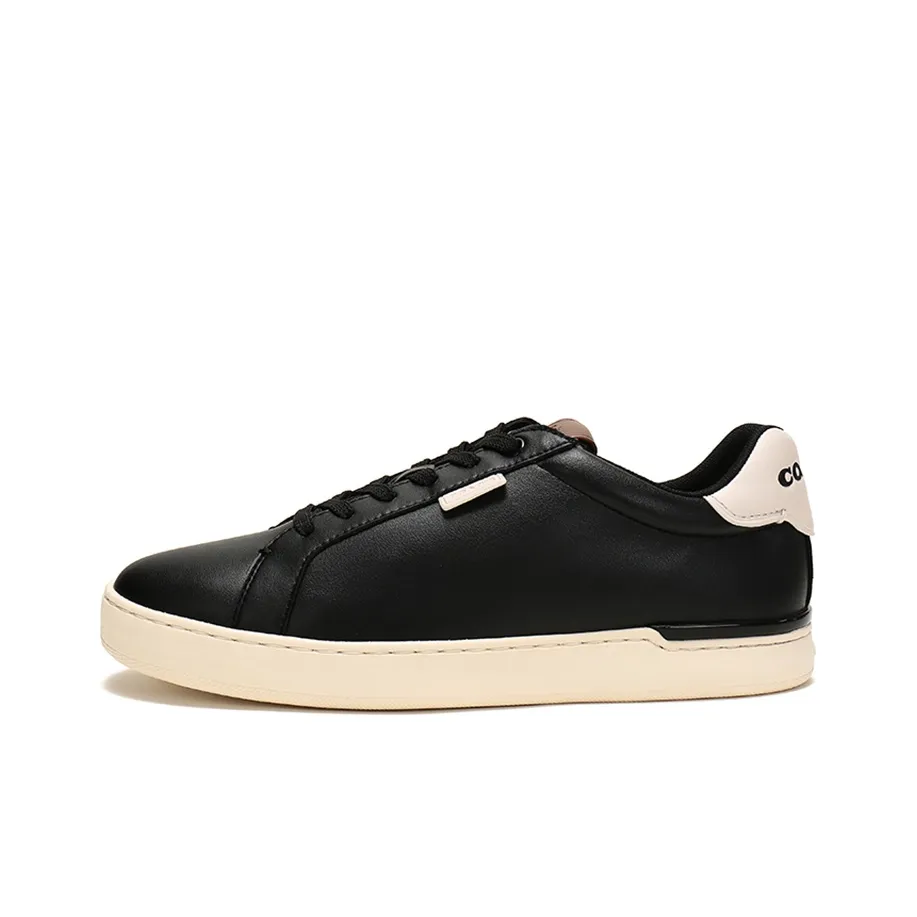 COACH CitySole Lowline Stylish Skateboarding Shoes Men's Black White