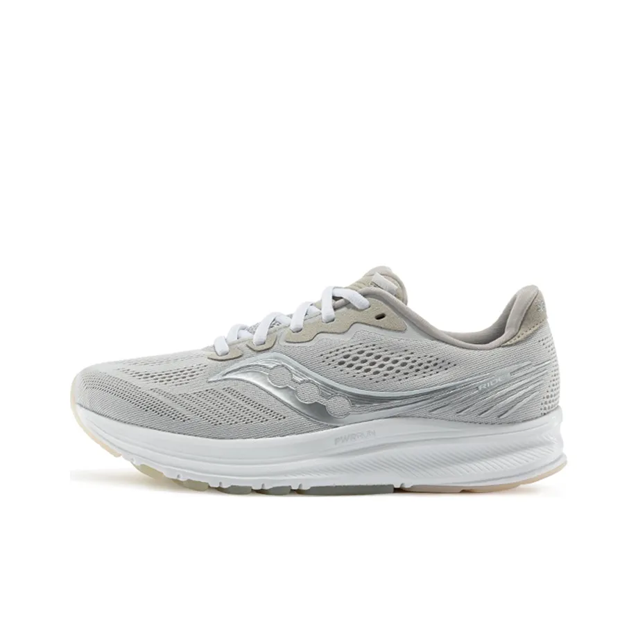 Saucony Ride Yutu 14 Cushioning Anti-Slip Wear-Resistant Breathability Low-Top Training Running Shoes Men's Khaki Gray