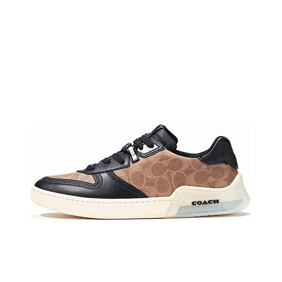 COACH CitySole Low Top Stylish Skateboarding Shoes Men's Brown Black