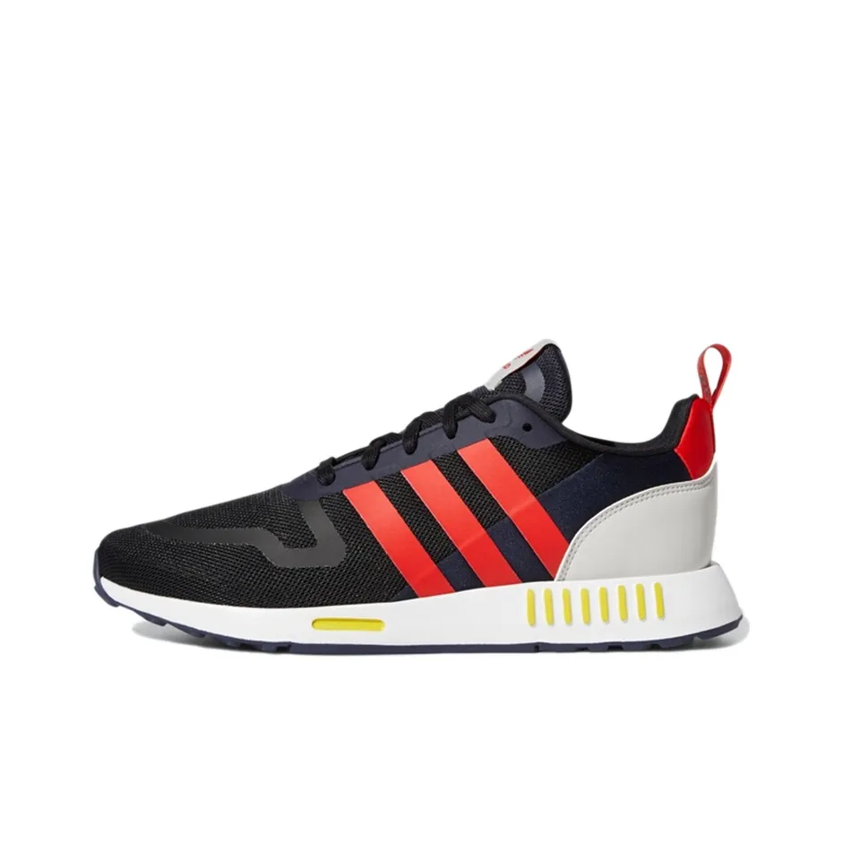 Adidas Originals MULTI Аbrasion Resistant Покрытие Низкий Топ Повседневные Беговые Кроссовки Унисекс Черный Красный