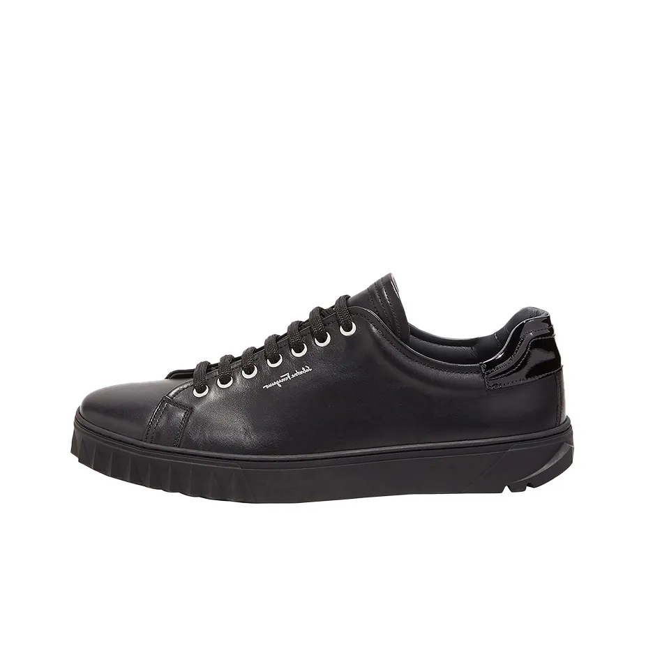 FERRAGAMO Cube Leather Sneakers