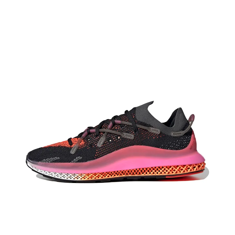 Adidas Originals I 4D Running Shoes Unisex Low Top Black/Orange/Pink