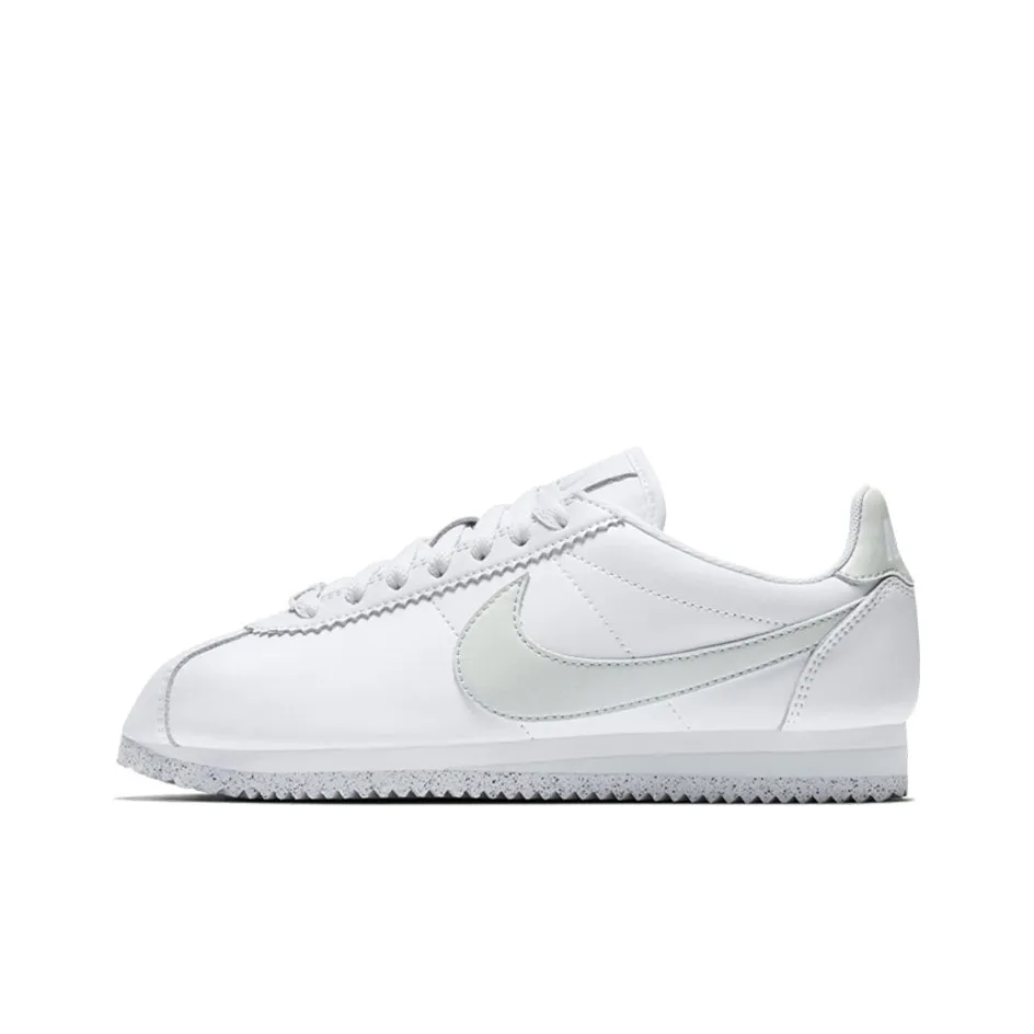 Nike Cortez Амортизация Противоскользящий Дышащий Покрытие Низкий Топ Повседневные Беговые кроссовки Женские Белые
