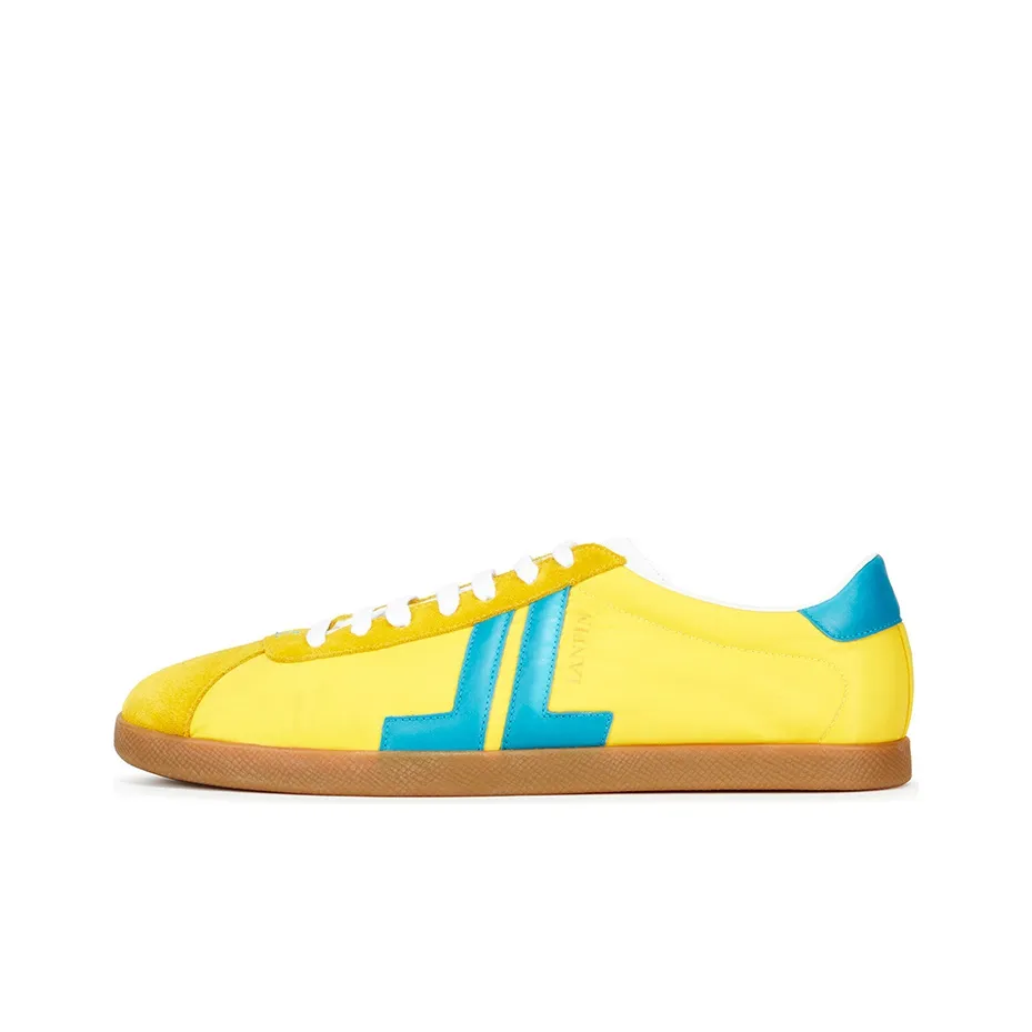 Lanvin Low Top Stylish Skateboarding Shoes Men's Yellow