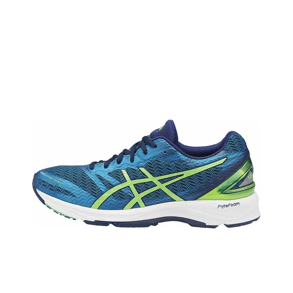 ASICS Гель DS Trainer 22 Устойчивый к абразиву Дышащий Низкий Топ Беговые кроссовки Мужские Синий Желтый