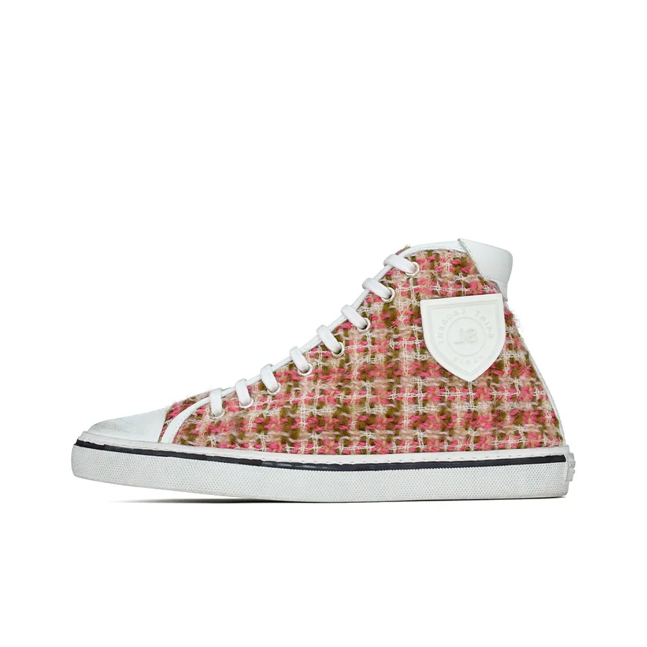 SAINT LAURENT Bedford Tweed High-top Sneakers