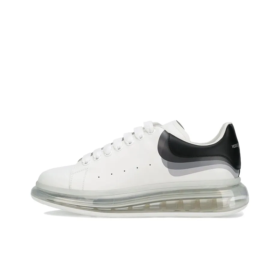 Alexander McQueen Oversized Clear Sole 3D Print White Black