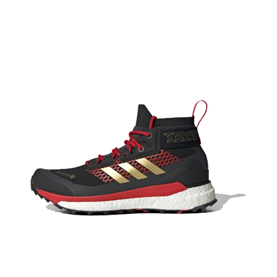 adidas Terrex FREE HIKER GT Slip-on Устойчивый и Дышащий Высокий Топ Уличная Обувь Женская Черный Красный