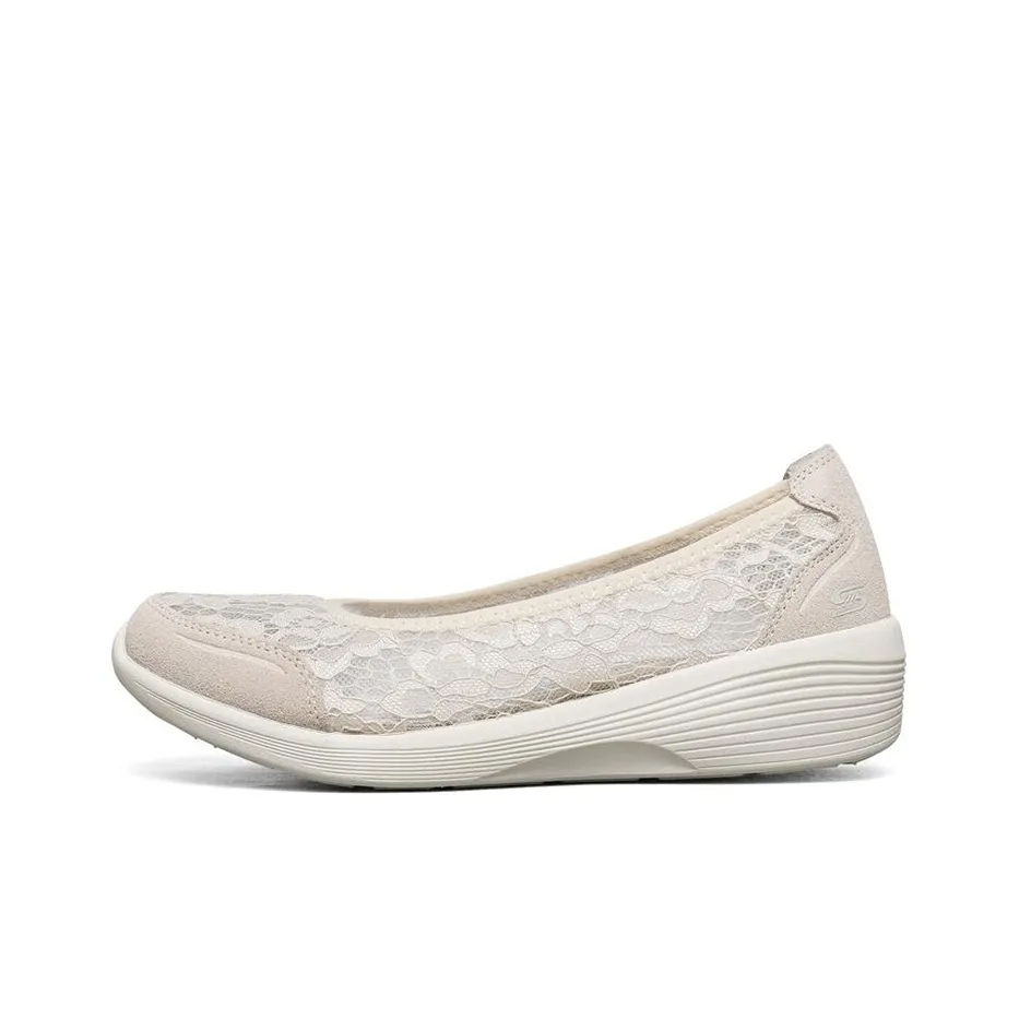 Skechers Slip On Shoes Women's Low Top Natural