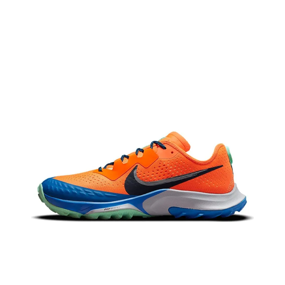 Nike Air Zoom Terra Kiger 7 Running Shoes Men Low Top Orange/Blue