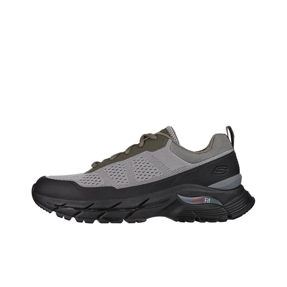 Skechers ARCH FIT BAXTER Baxter Cushioning Anti Slip And Wear Resistant Support Low Top Casual Shoes Men's Gray Black