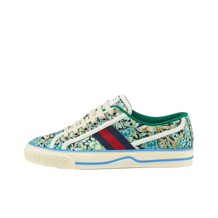 GUCCI Liberty Of London X GUCCI Women's Tennis 1977 'Floral - Light Blue Green'