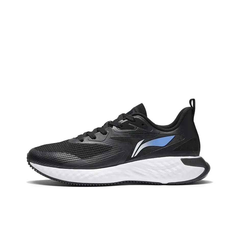 LiNing Li Ning Running Collection Cushioned Wear-Resistant Lightweight Low-Top Running Shoes Men's Black