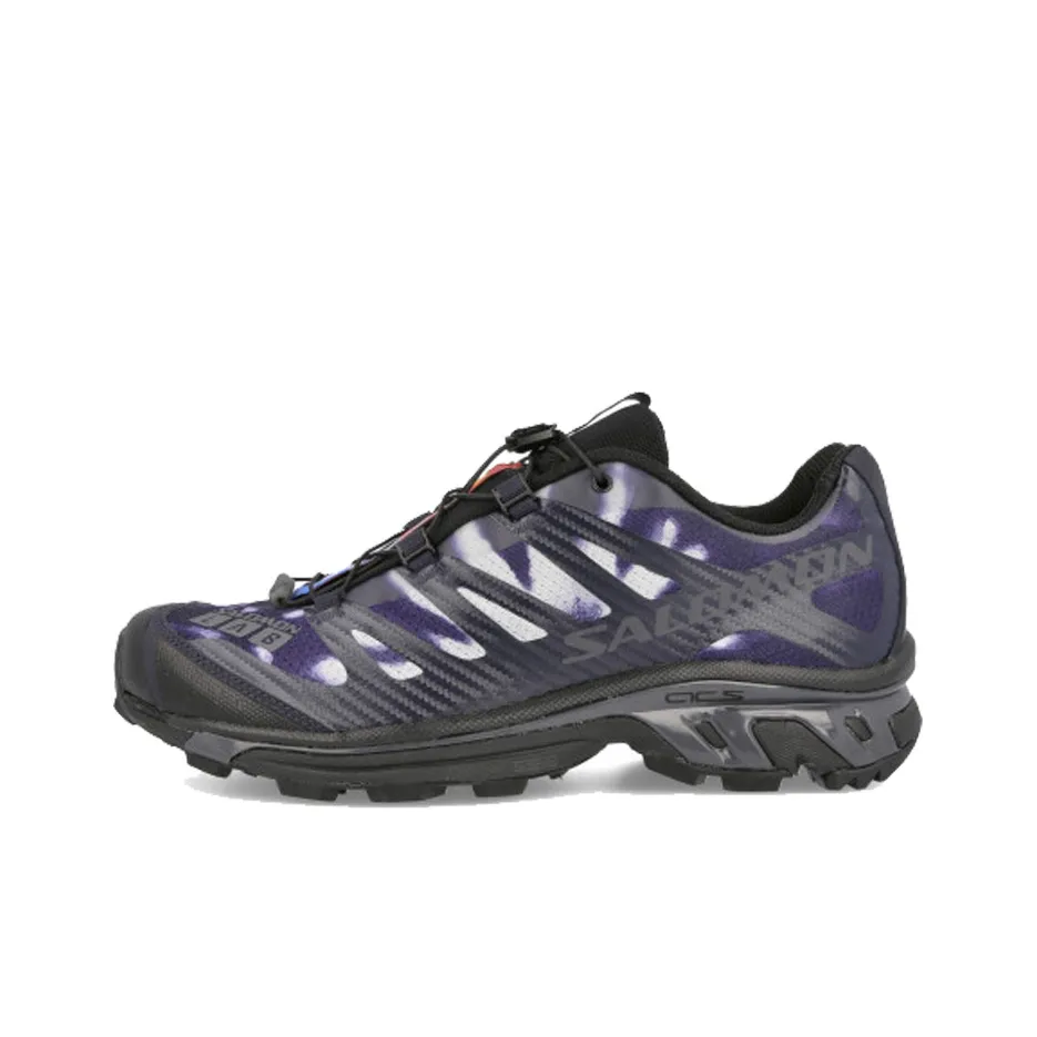 SALOMON XT 4 Slip-Resistant Low Top Casual Men's Purple SALOMON XT 4 Противоскользящий Низкий Топ Повседневный Мужской Фиолетовый