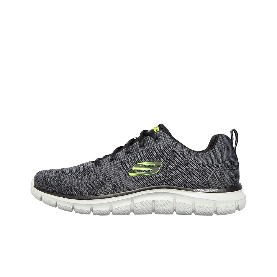 Skechers Track Low Top Running Shoes Men's Black Gray