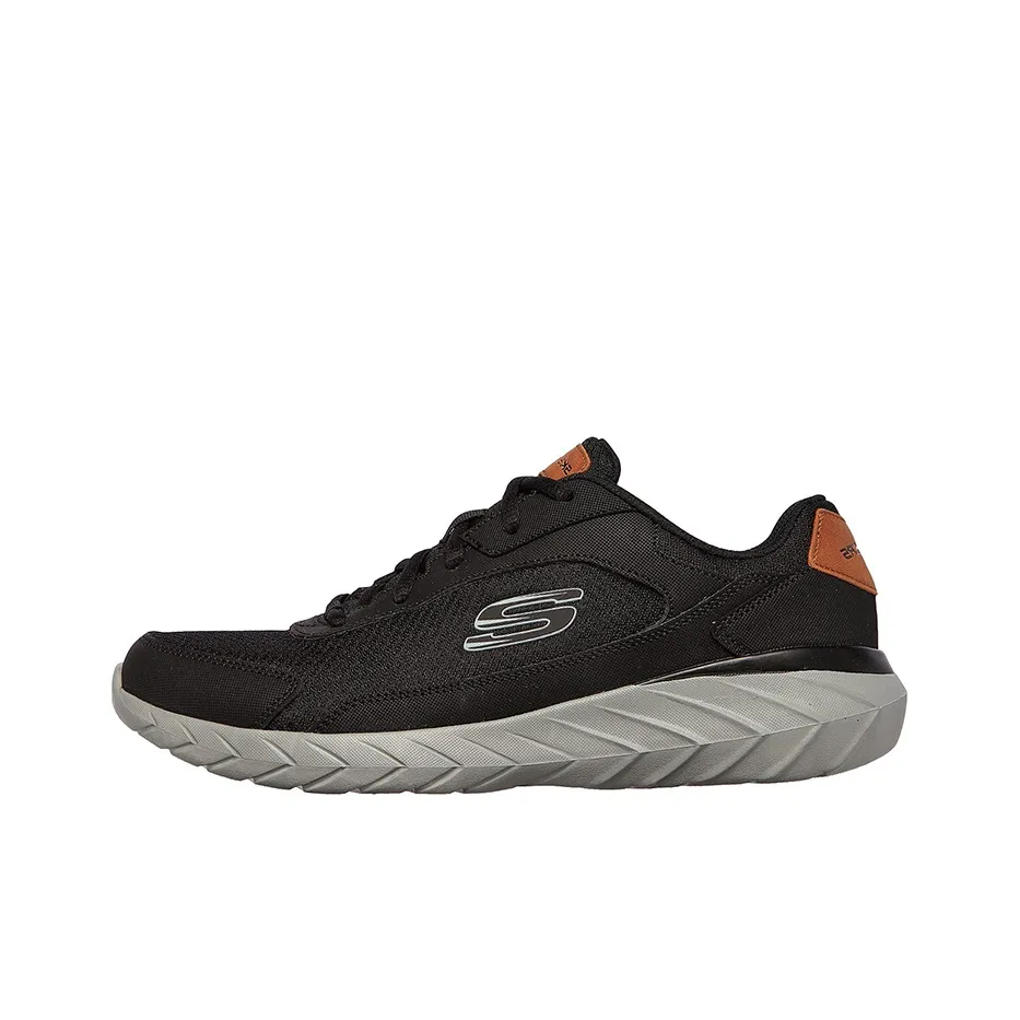 Skechers Overhaul 2.0 Low Top Casual Running Shoes Men's Black Gray