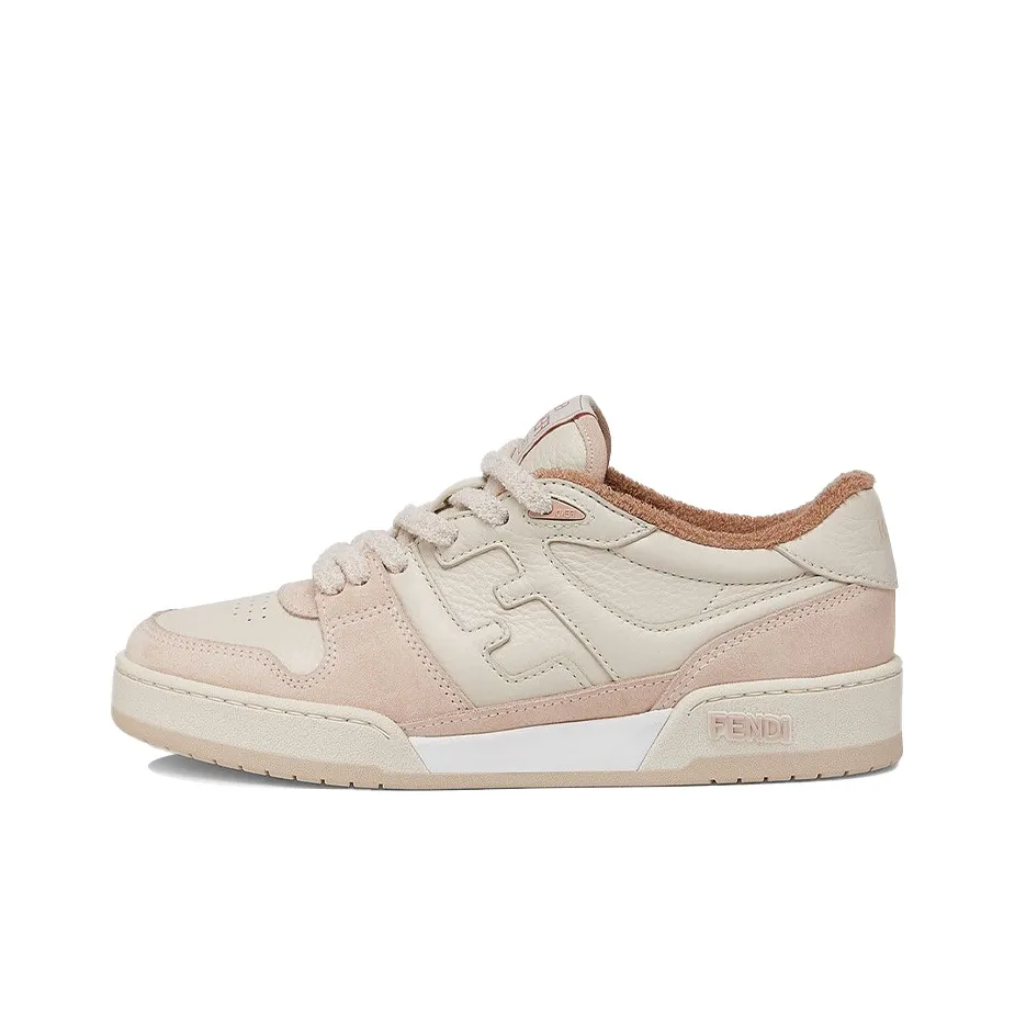 FENDI Match Low Top Suede 'Pink Beige' Women's