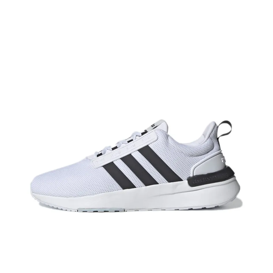 ADIDAS NEO Racer TR21 Slip Устойчивый к истиранию Дышащий Низкий Топ Тренировочные Беговые кроссовки Мужские Белый Черный