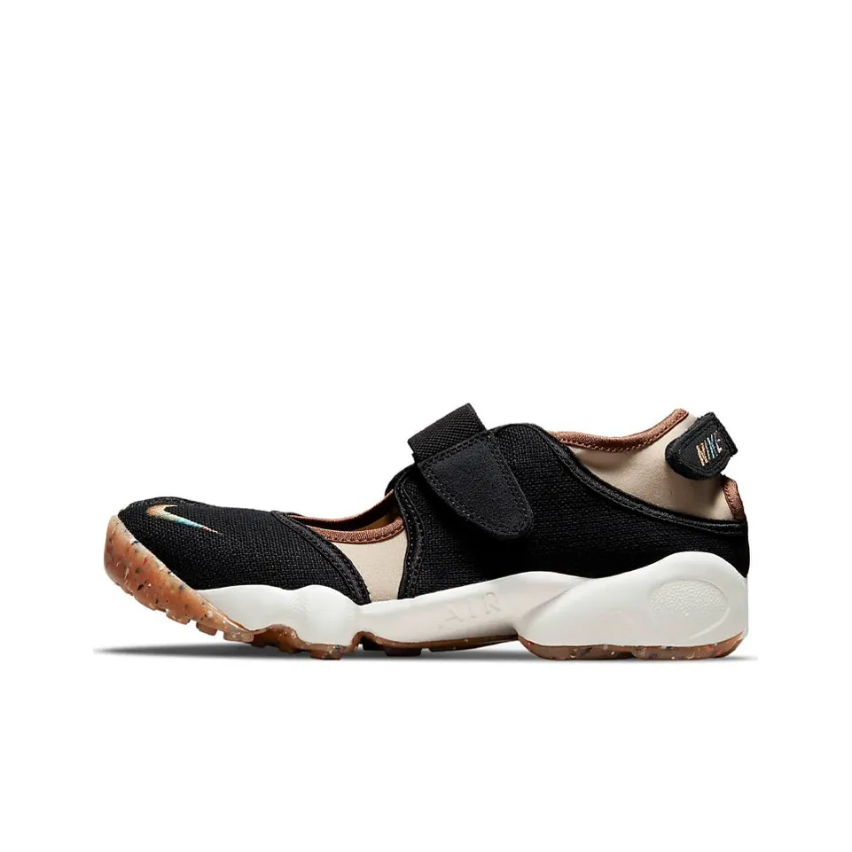 Nike Air Lift Shock Absorption Wear Resistant Low Top Sports Black Sandals 'Black' Women's